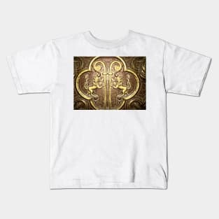 Golden lion and holy crosier Kids T-Shirt